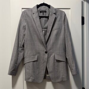 rag & bone Gray Plaid Blazer